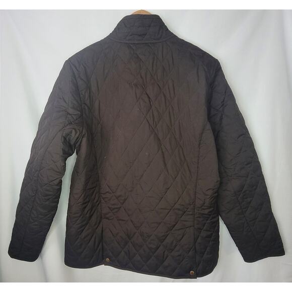 Lands' End- Women's Black Quilted zip up jacket- size Medium - Picture 3 of 6